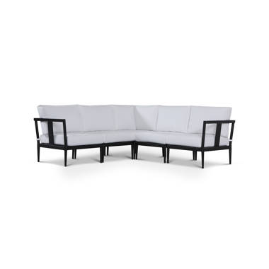 Black metal best sale outdoor sectional